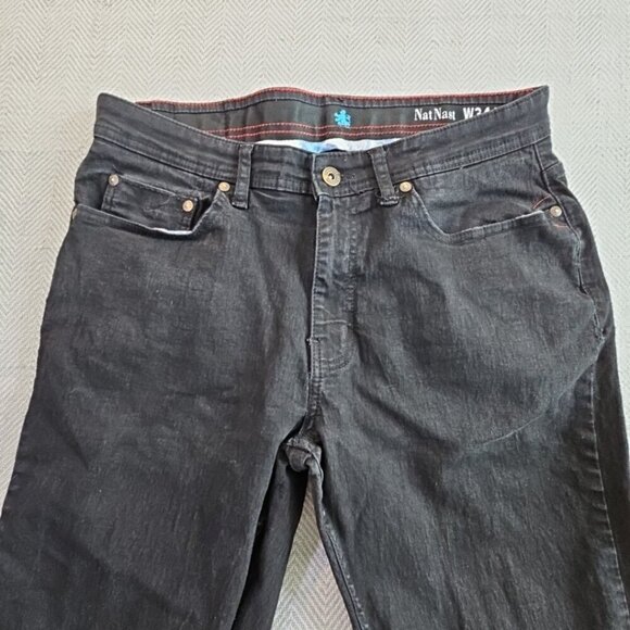 Nat Nast Jeans Men's 34x30 Black Straight Baggy Loose Skater Goth Grunge Emo Y2K - Picture 8 of 16